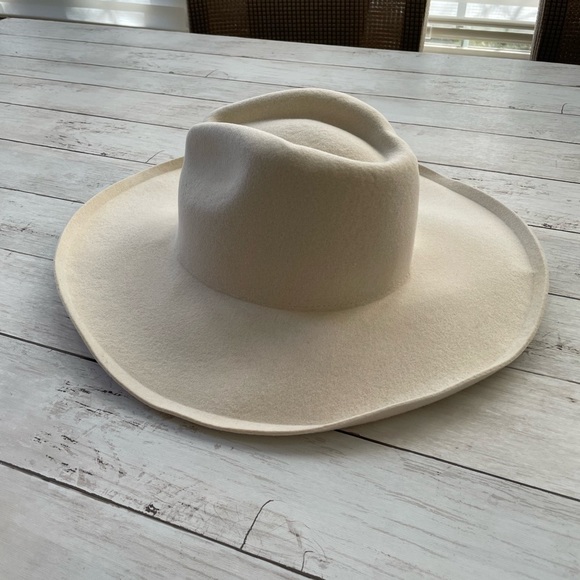 Lack of Color Melodic Fedora in Ivory 100% Australian wool festival cowgirl main image 8